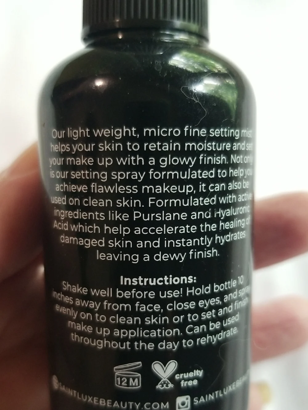4/25 Bundle Item. Saint Luxe Setting Spray